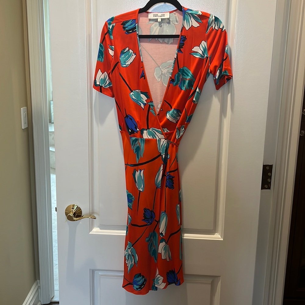 DVF wrap floral dress